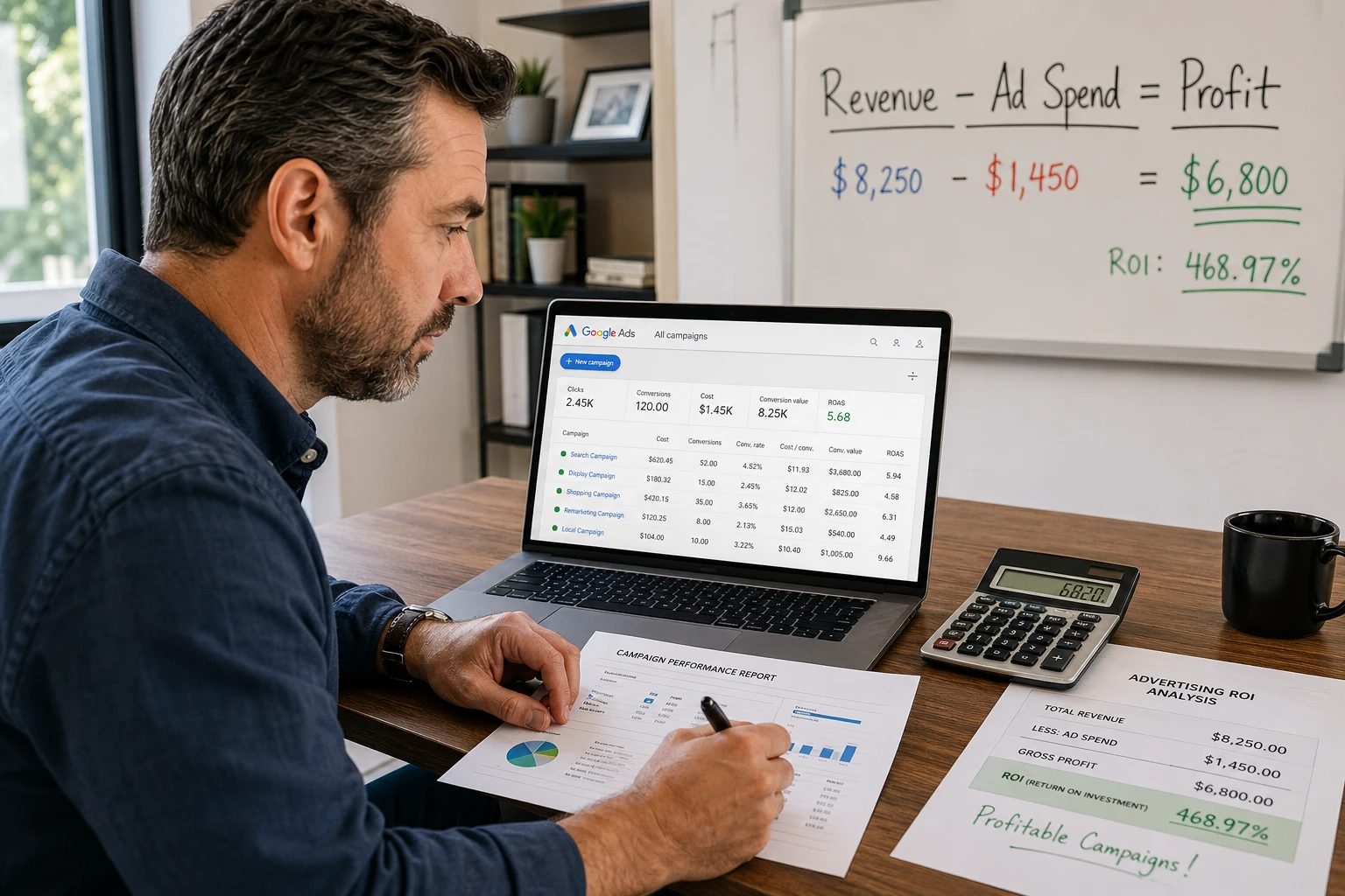 Google Ads ROI metrics